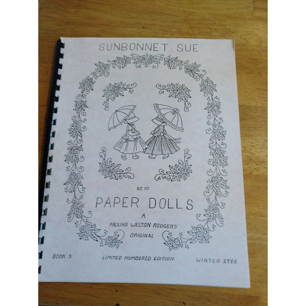 Sunbonnet Sue Paper Dolls SC70 Pauline Welton Book 3